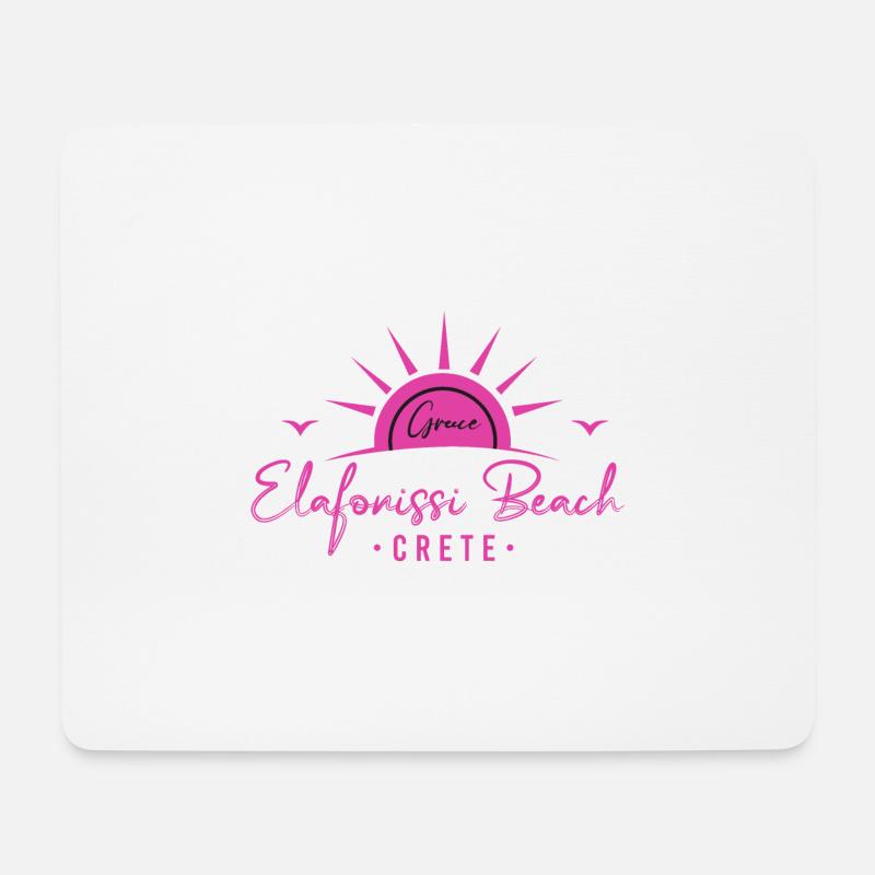 Elafonissi Beach Griechenland - Mousepad (Querformat) - Weiß