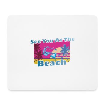 Cool party shirt summer beach vacation gift - Mouse Pad (horizontal) - white - Front