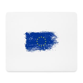 Brushstroke EU Flag - Mouse Pad (horizontal) - white - Front