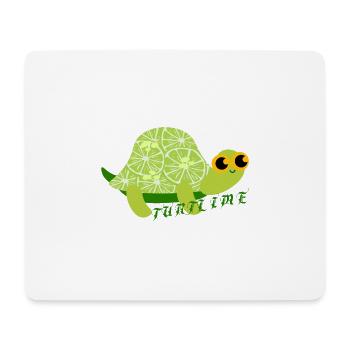 Lime turtle. - Mouse Pad (horizontal) - white - Front