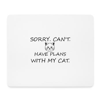 Katze Spruch Humor Cat Lover Katzen - Mousepad (Querformat) - Weiß - Vorne