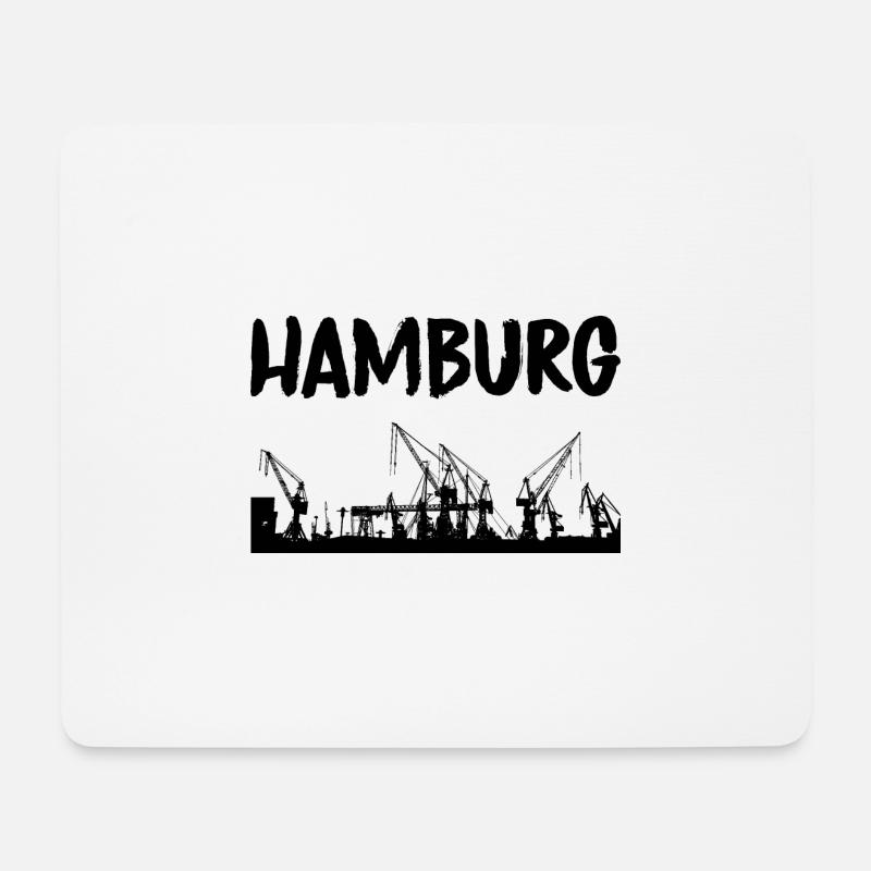 Hamburg - Mouse Pad (horizontal) - white