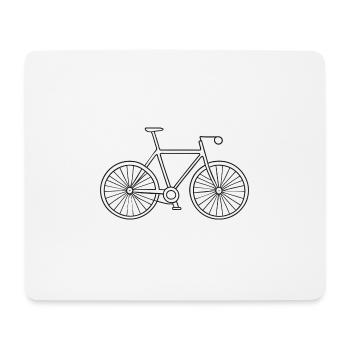 Fahrrad - Mousepad (Querformat) - Weiß - Vorne