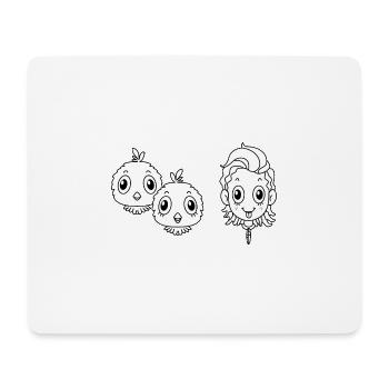 Pet Bird - Mouse Pad (horizontal) - white - Front