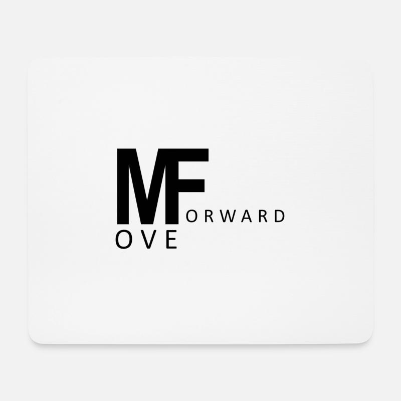 Vorwärts bewegen - Mousepad (Querformat) - Weiß