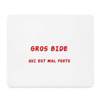 J'ai pas un gros bide - Tapis de souris (format paysage) - blanc - Devant
