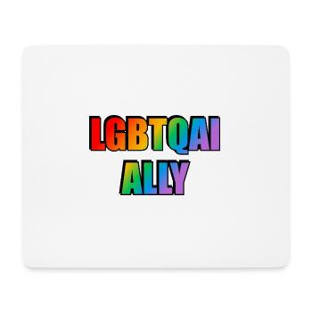 LGBTQ Ally - Mouse Pad (horizontal) - white - Front