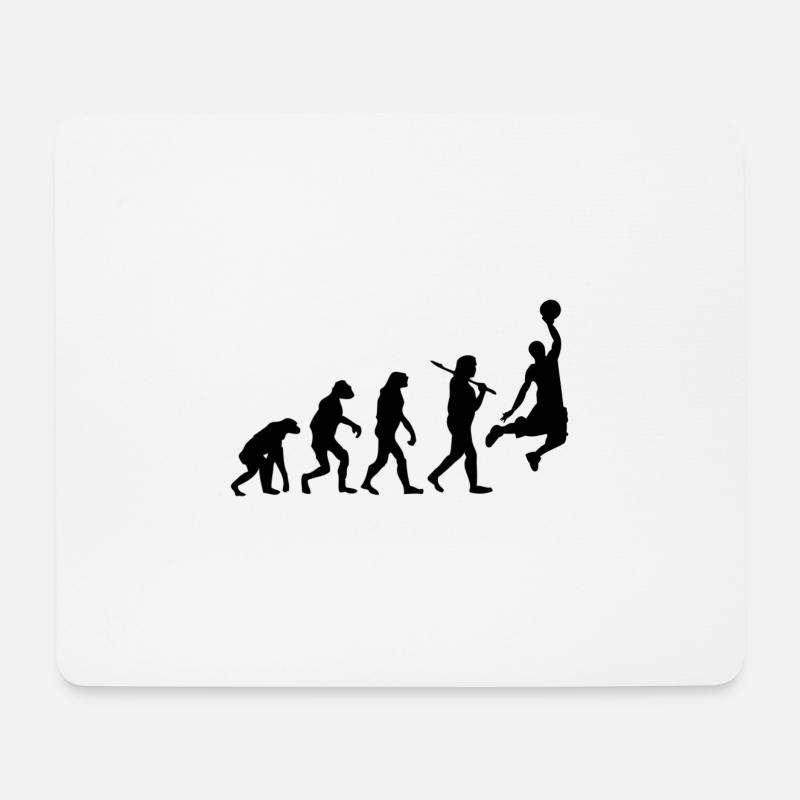 Basketball - Tapis de souris (format paysage) - blanc