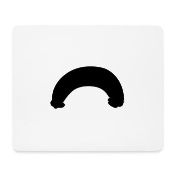 bogen symbol linie - Mousepad (Querformat) - Weiß - Vorne