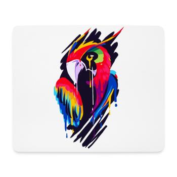 Ein Schönes und Lustiges Papageien Design - Mousepad (Querformat) - Weiß - Vorne