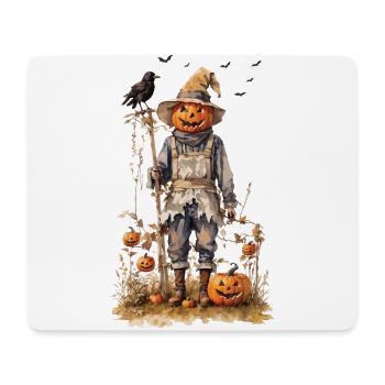 Autumnal Scarecrow Halloween Aesthetic - Mouse Pad (horizontal) - white - Front