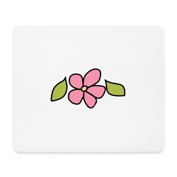 Fleur, Plante, Symbole, Nature, Rose, Feuilles - Tapis de souris (format paysage) - blanc - Devant