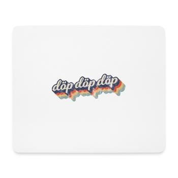 Döp Döp Döp Comic Retro Vintage Design - Mousepad (Querformat) - Weiß - Vorne