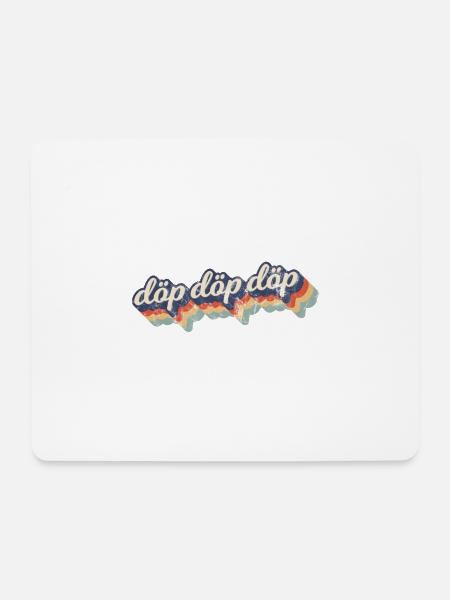 Döp Döp Döp Comic Retro Vintage Design - Mousepad (Querformat) - Weiß