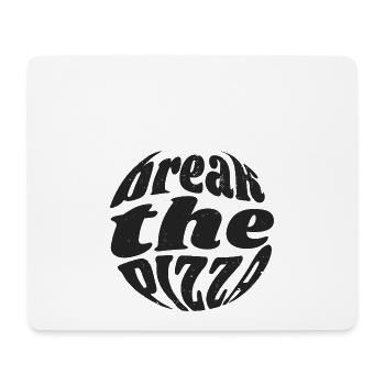 Pizza-Pause - Mousepad (Querformat) - Weiß - Vorne