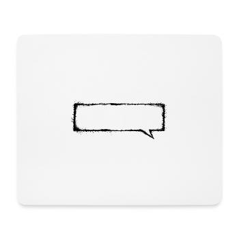 Sprechblase_Grunge_Banner - Tapis de souris (format paysage) - blanc - Devant