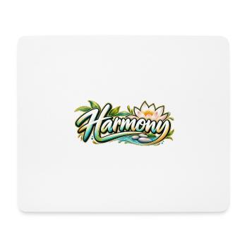 Harmony: Lotusfluss Zen-Muster - Mousepad (Querformat) - Weiß - Vorne
