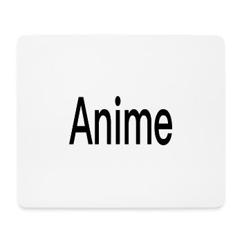 « Anime » logo - Tapis de souris (format paysage) - blanc - Devant