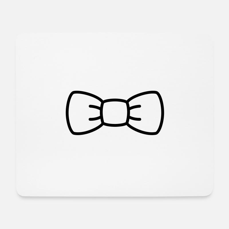 Minimale Fliege - Mousepad (Querformat) - Weiß