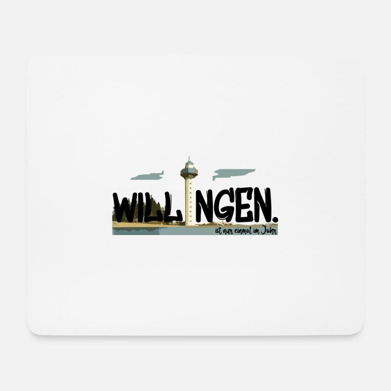 Willingen ist nur einmal im Jahr - Mousepad (Querformat) - Weiß