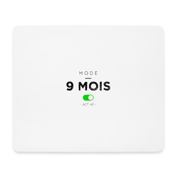 Mode 9 mois activé - Tapis de souris (format paysage) - blanc - Devant
