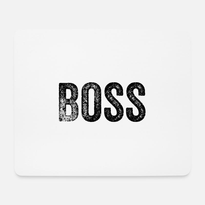 lustiger Chef - Mousepad (Querformat) - Weiß