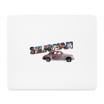 Old car in Seligman in Arizona, US Road 66 - Mouse Pad (horizontal) - white - Front