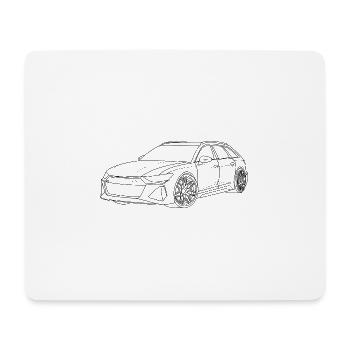Contour automatique simple - Tapis de souris (format paysage) - blanc - Devant