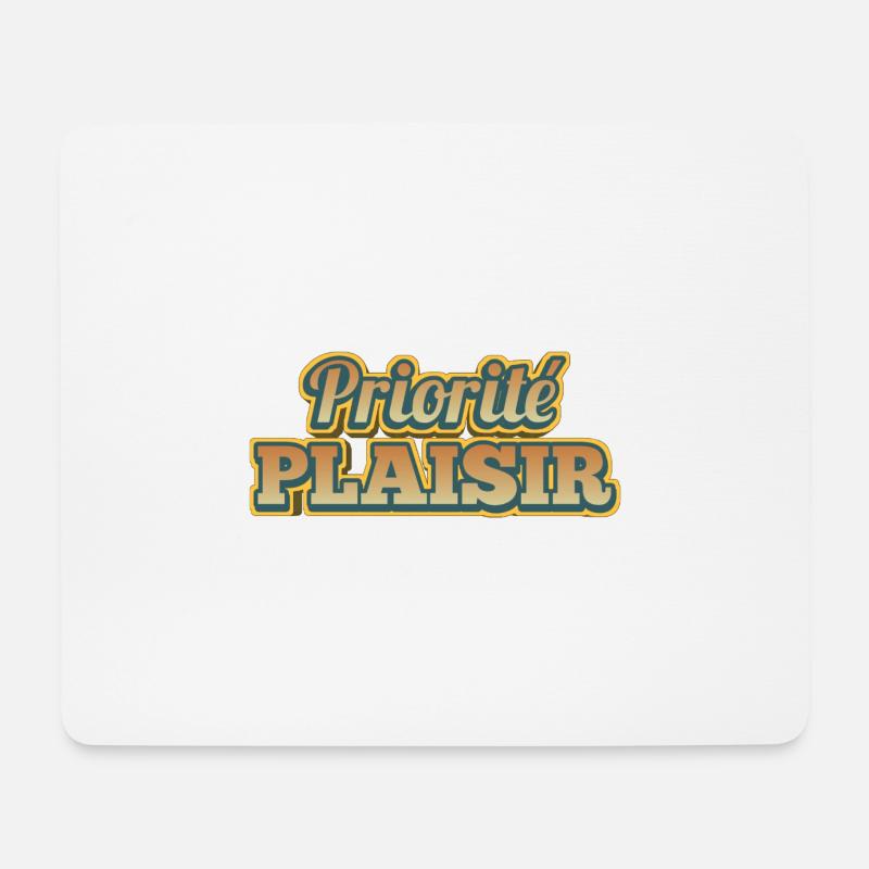 Priority Retro Vintage Fun - Mouse Pad (horizontal) - white