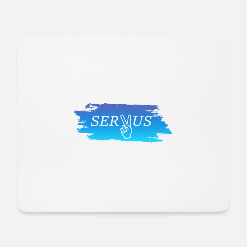 Servus Bayern - Mousepad (Querformat) - Weiß