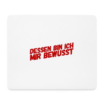 ich weiss was ich tue - Mousepad (Querformat) - Weiß - Vorne