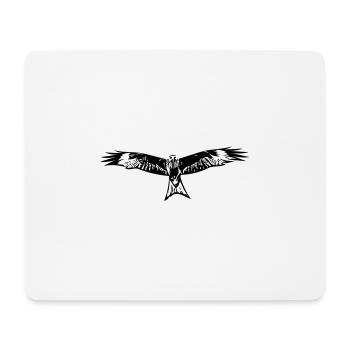 faucon - Tapis de souris (format paysage) - blanc - Devant