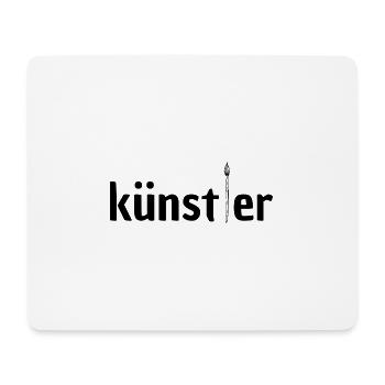Künstler T Shirt - Mousepad (Querformat) - Weiß - Vorne