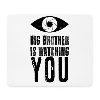 Big Brother kontrolliert dich - Mousepad (Querformat) - Weiß - Vorne