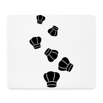 Kochmütze Symbol - Mousepad (Querformat) - Weiß - Vorne