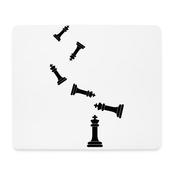 Chess piece King - Mouse Pad (horizontal) - white - Front