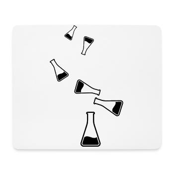 Test tube icon - Mouse Pad (horizontal) - white - Front