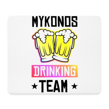 Mykonos Drinking Team - Mouse Pad (horizontal) - white - Front