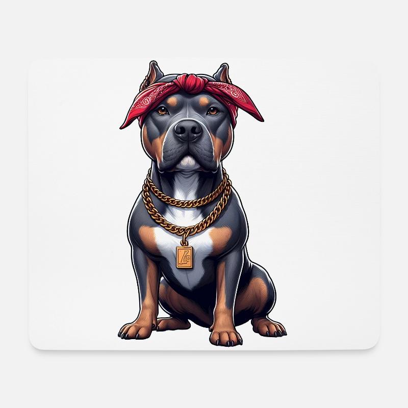Pitbull Der Rapper - Mousepad (Querformat) - Weiß