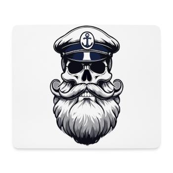Capitaine Hambourg St Pauli Crâne de la ville hanséatique - Tapis de souris (format paysage) - blanc - Devant