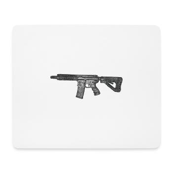 M4 - Zeichnung - Mousepad (Querformat) - Weiß - Vorne