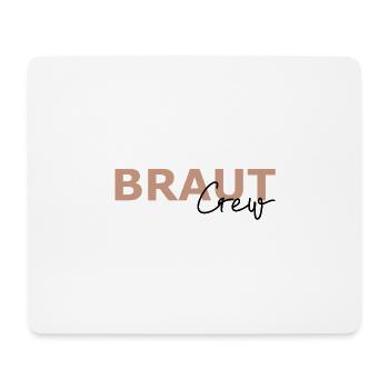 Braut Crew T-Shirt JGA, Junggesellenabschied - Mousepad (Querformat) - Weiß - Vorne