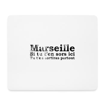 Né à Marseille ! - Tapis de souris (format paysage) - blanc - Devant
