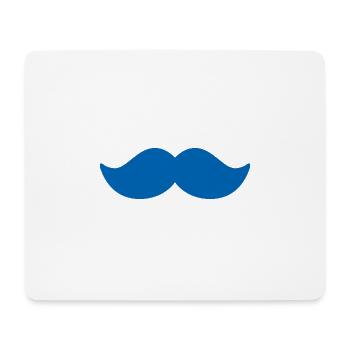 Moustache bleue homme novembre vélo - Tapis de souris (format paysage) - blanc - Devant