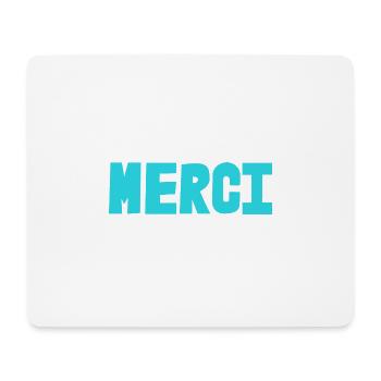 MERCI. MAÎTRESSE. MAÎTRE. MERCI MAÎTRESSE. MAITRE - Tapis de souris (format paysage) - blanc - Devant