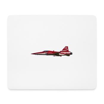 Fighter jet - Mouse Pad (horizontal) - white - Front