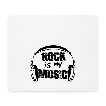 Rock - Mouse Pad (horizontal) - white - Front
