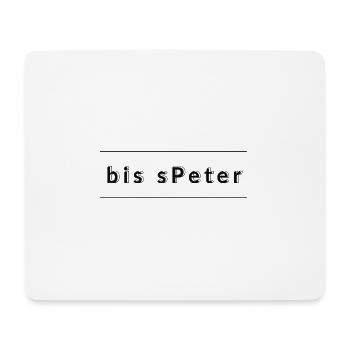 später - Mousepad (Querformat) - Weiß - Vorne
