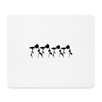 Symbole fleur fleur forme huit fleurs - Tapis de souris (format paysage) - blanc - Devant