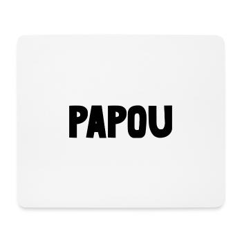 PAPOU. PAPA. FÊTE DES PÈRES. BONNE FÊTE PAPA - Tapis de souris (format paysage) - blanc - Devant